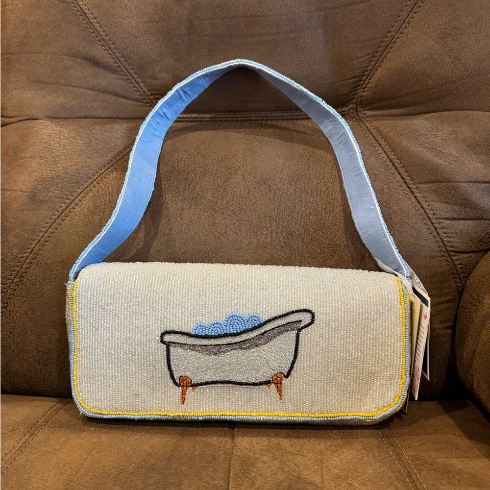VIRAL Marshalls Duck and Bubbles Beaded Shoulder Bag - Picture 2 of 5